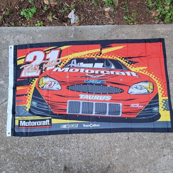 Other - NEW Ricky Rudd #21 Nascar 3X5 ft Large Flag Motorcraft Racing Team Caliber Ford